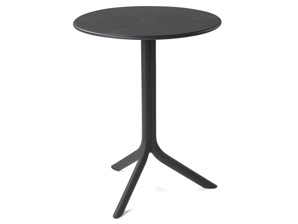 Spritz Adjustable Height Round Table in Anthracite