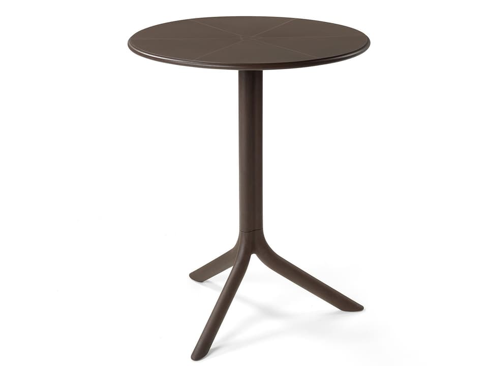 Spritz 24-Inch Round Adjustable Height Bistro Table in Caffe