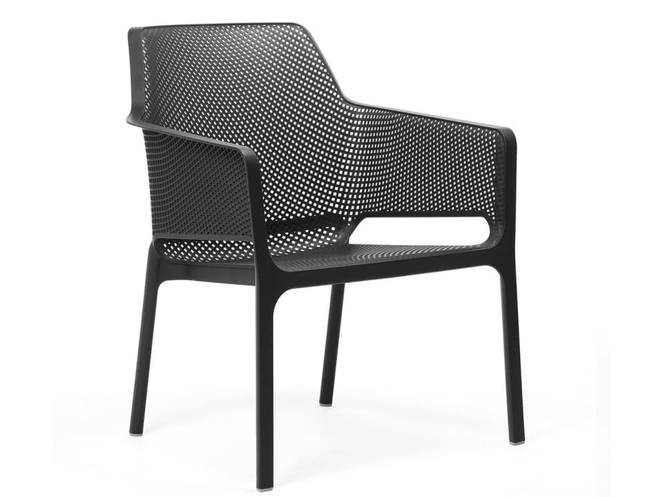 Net Relax Armchair Stackable Outdoor Lounge Chair