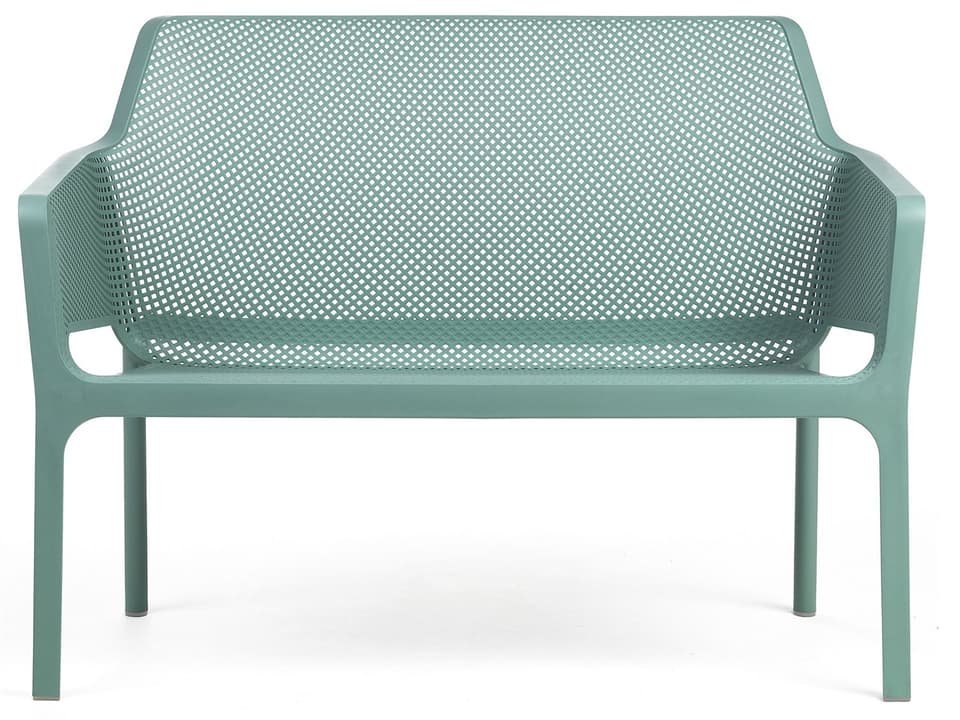 Net Outdoor Bench Green Stackable