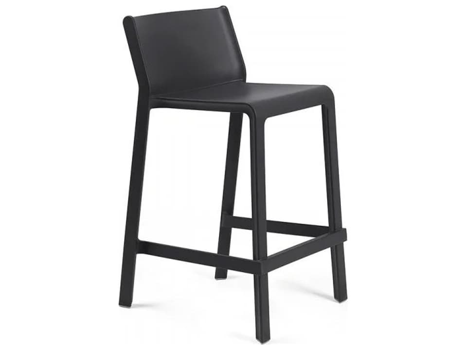 Trill Stool Mini in Anthracite a Modern Counter Height Stool