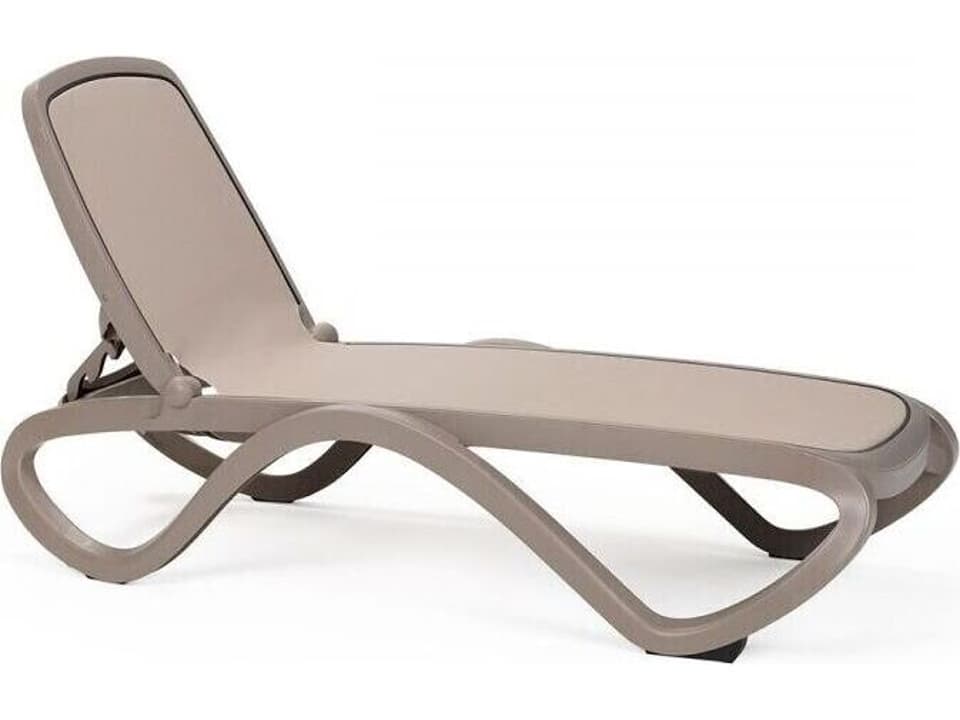 Omega Resin Tortora / Tortora Outdoor Chaise Lounge