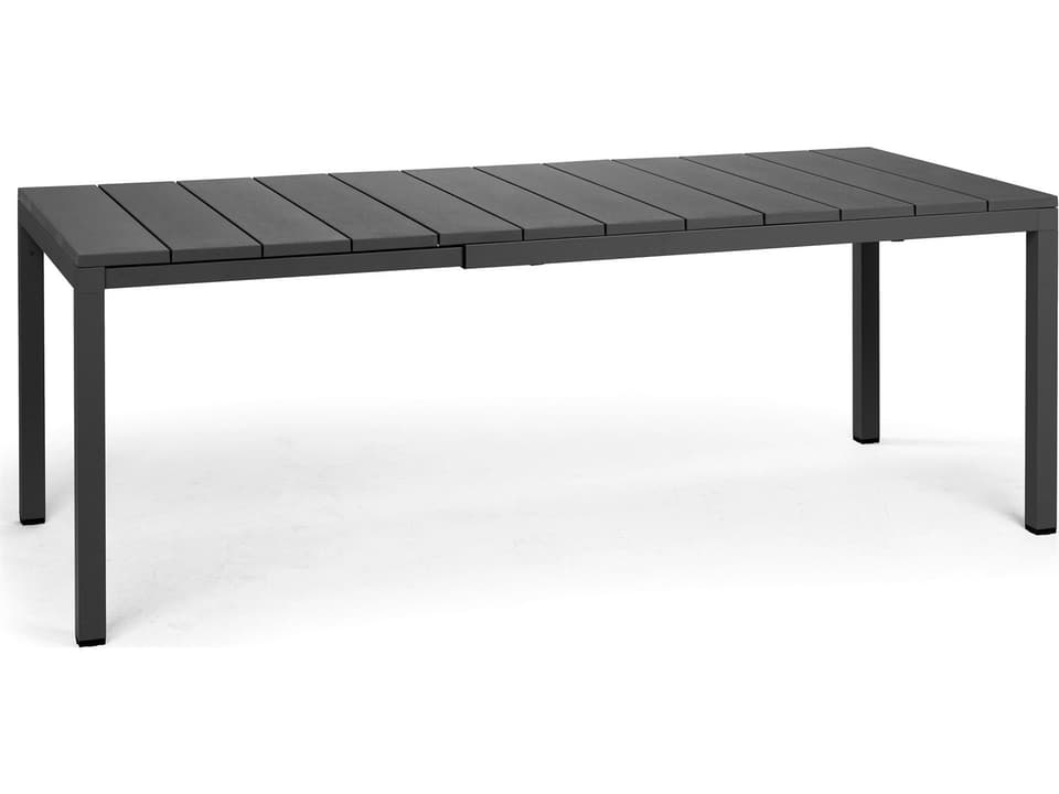 Rio Rectangular Extendable Dining Table in Anthracite