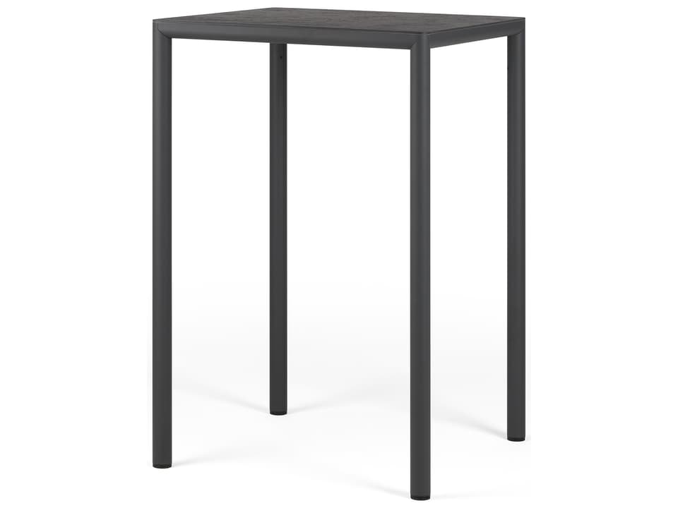 Net Square Resin Bar Table in Antracite
