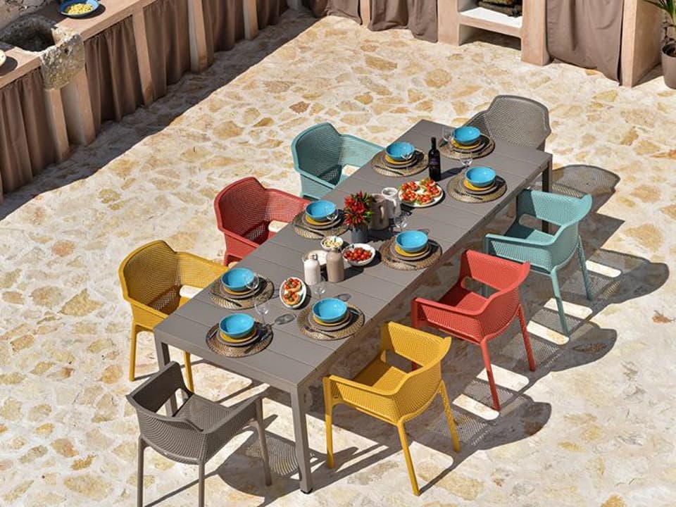 Nardi Trill Resin Agave/Antracite Outdoor Patio Dining Set | TRILLDINSET6 |  PatioLiving