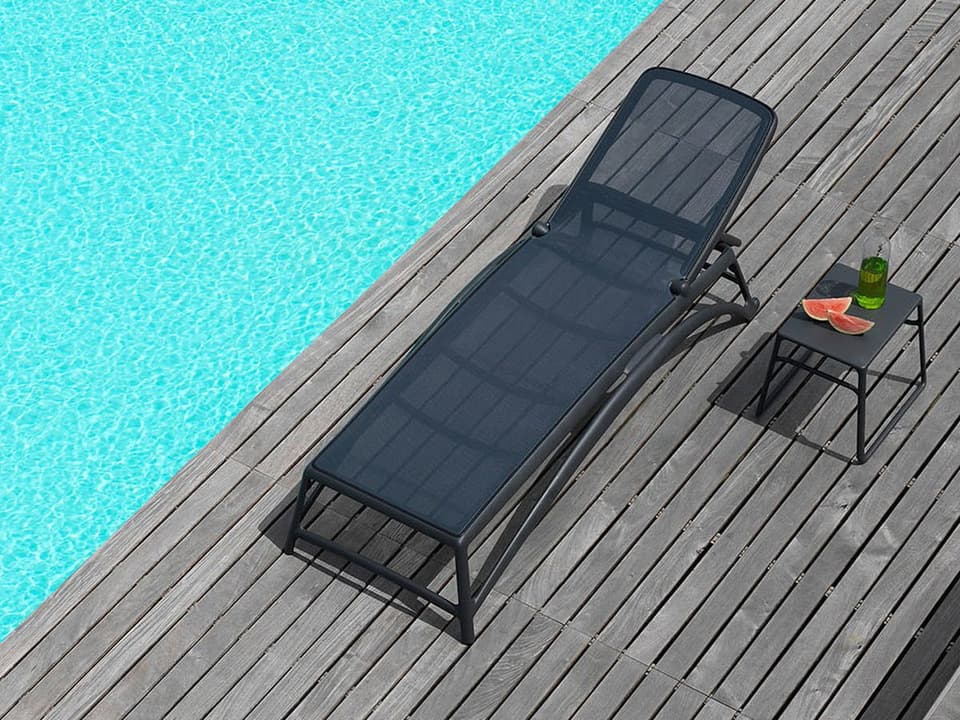 Atlantico Sling Resin Antracite Outdoor Patio Lounge Set