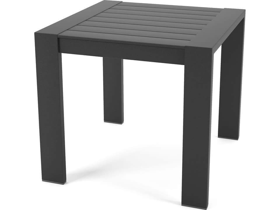 St. Croix 23-Inch Dark Gray Aluminum Corner End Table