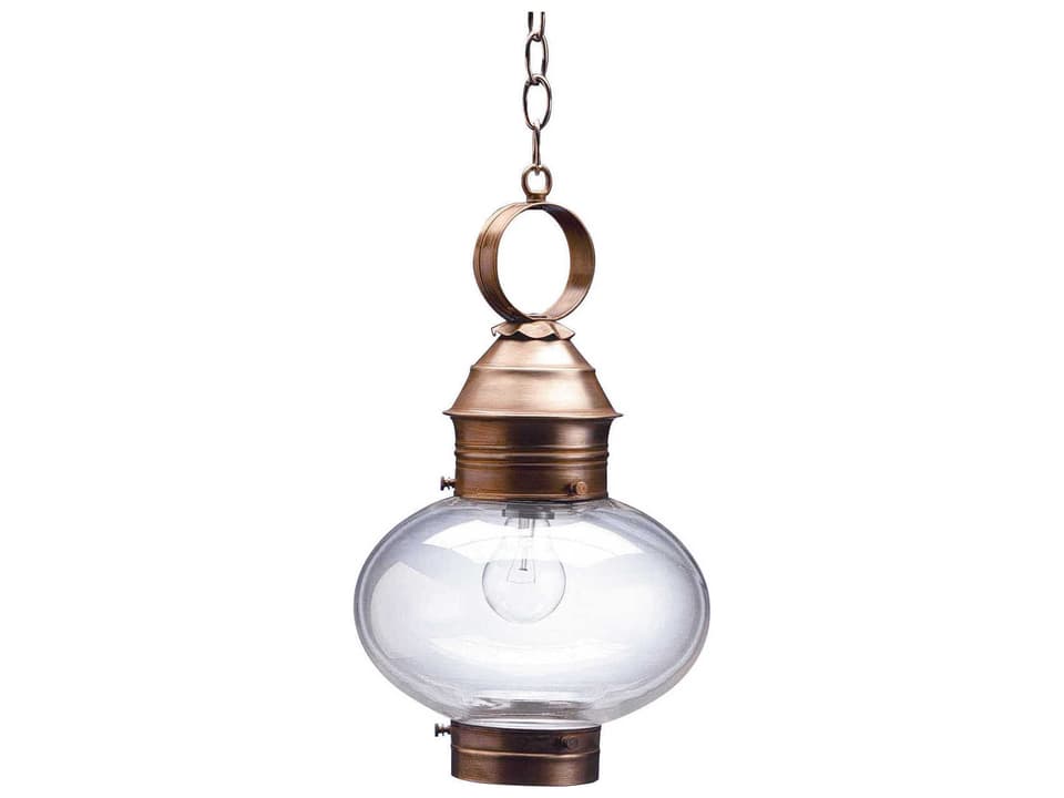 Onion 1-Light Outdoor Hanging Light Handcrafted