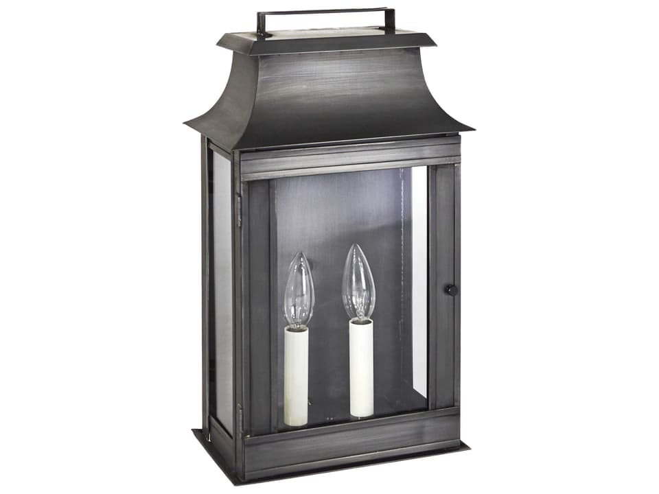 Concord 2-Light Outdoor Wall Sconce in Antique Brass