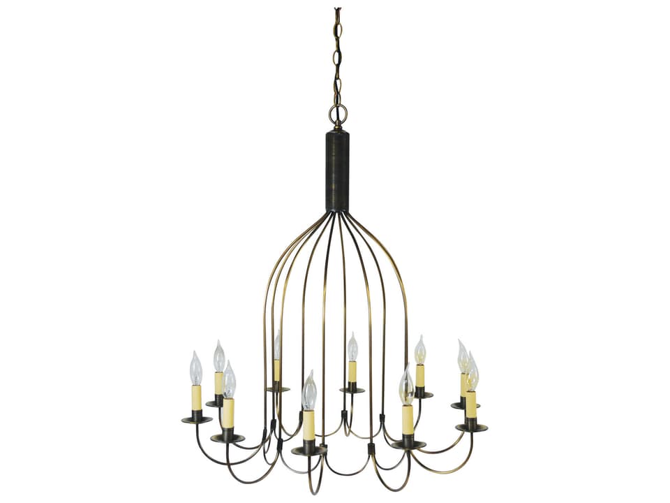 10-Light Chandelier Candelabra Style