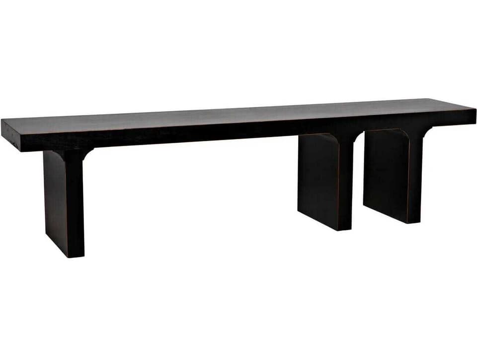 Hand Rubbed Black Accent Bench