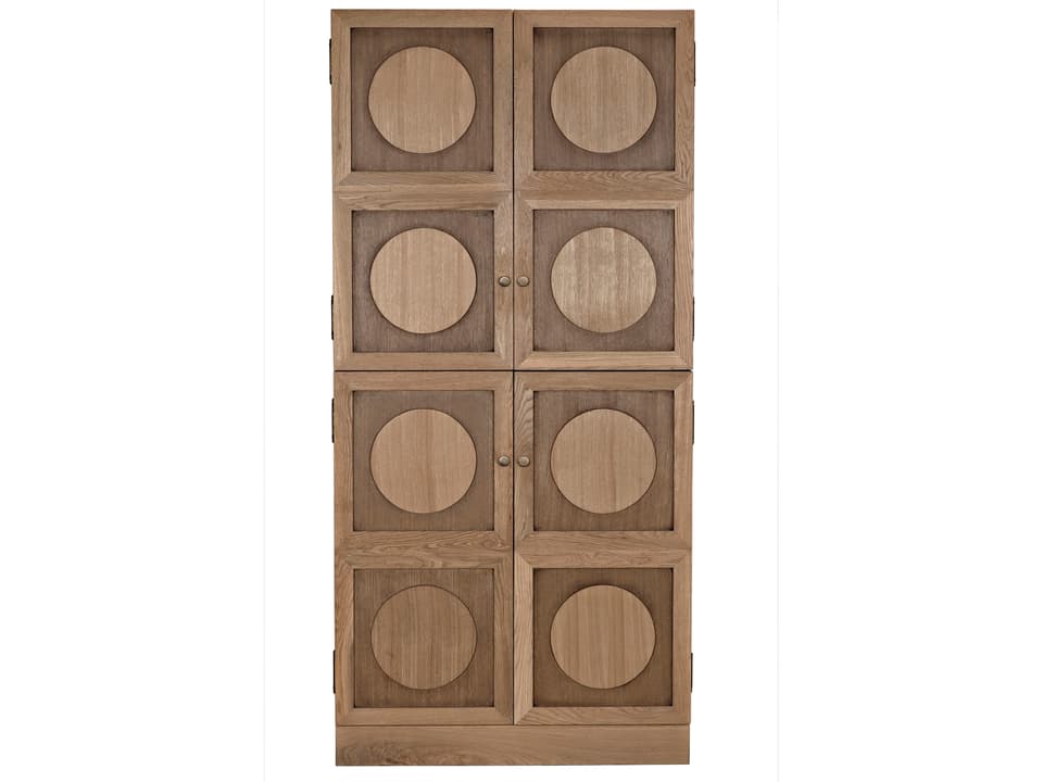Clear Flat Brown Oak Wood Accent Chest