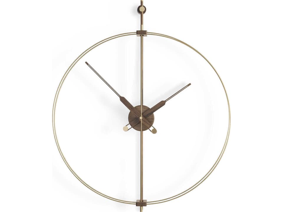 Mini Barcelona Premium Brass Wall Clock Modern Design