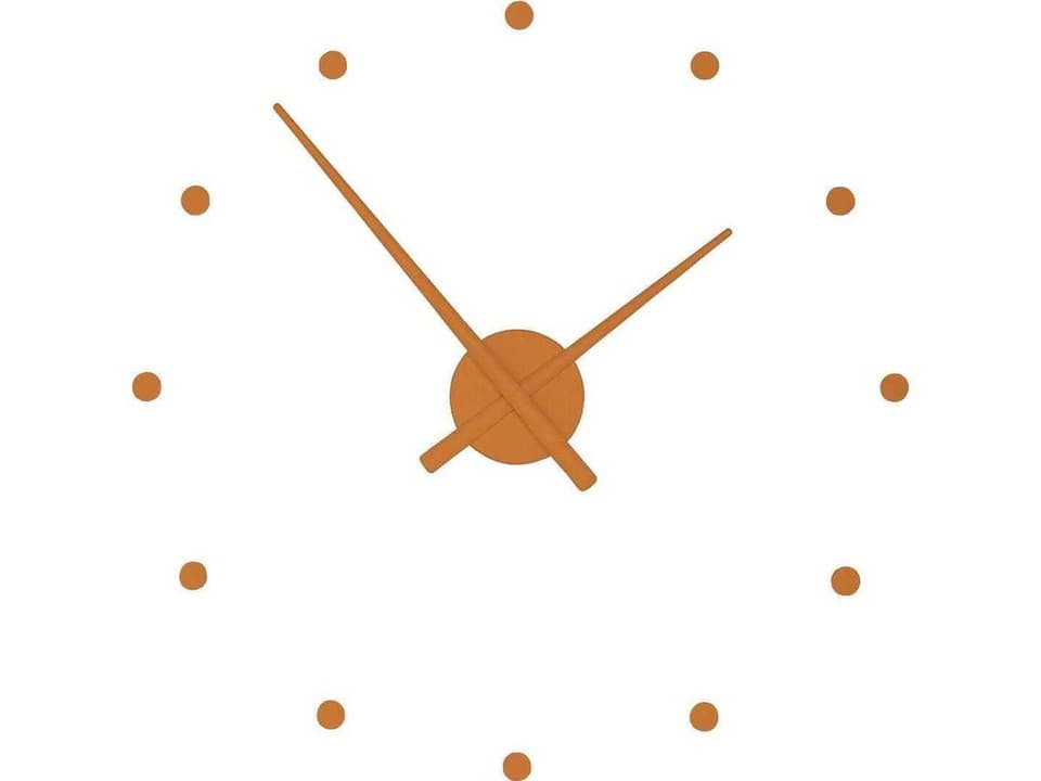 OJ Mini Pumpkin Wall Clock Minimalist Design