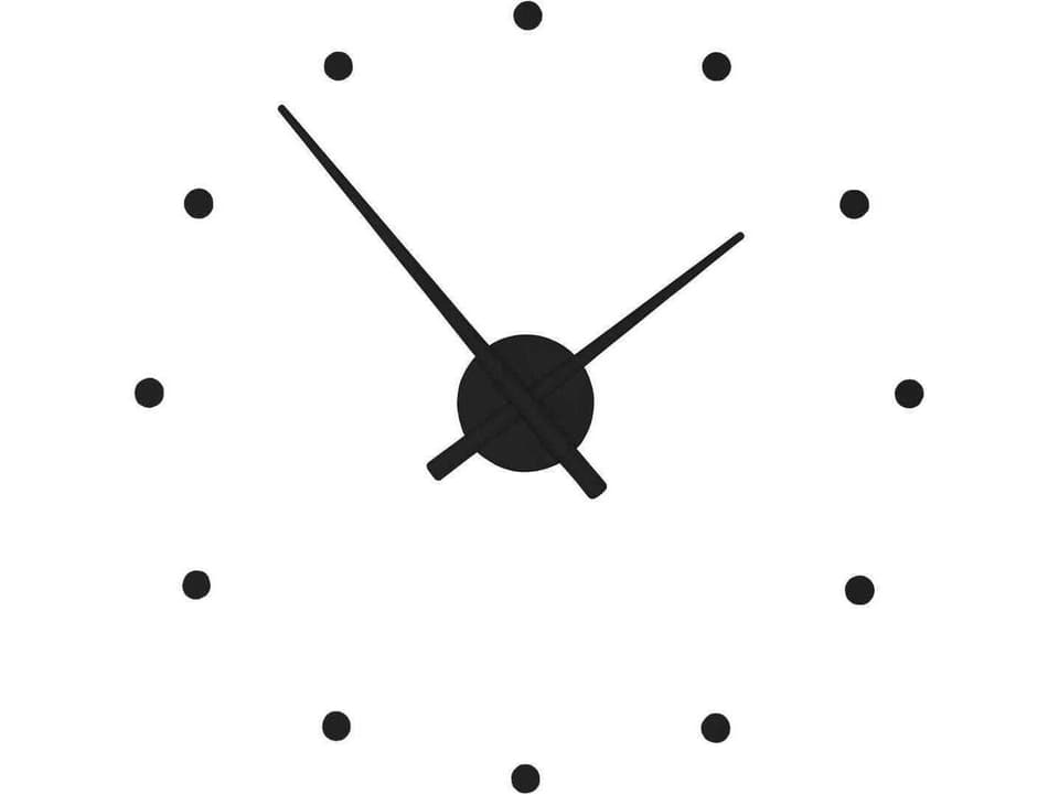 OJ Mini 20-Inch Wall Clock in Black