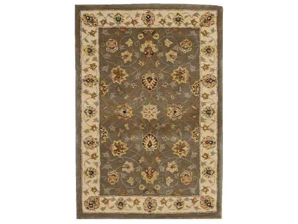 2000 Collection 2003 Olive Traditional Persian Rectangle Area Rug