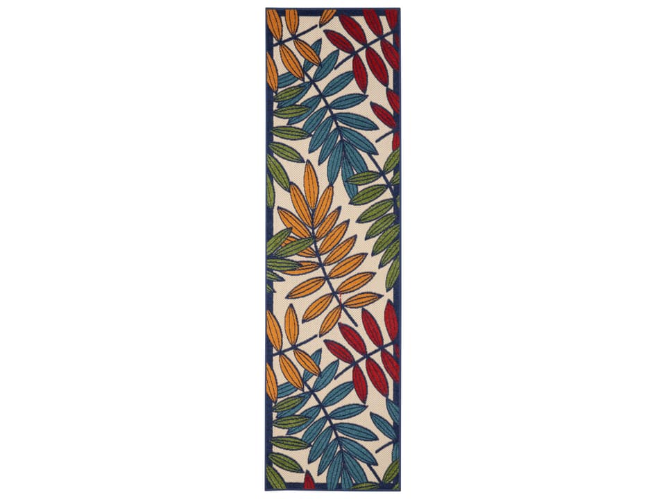 Aloha Bordered Runner Area Rug