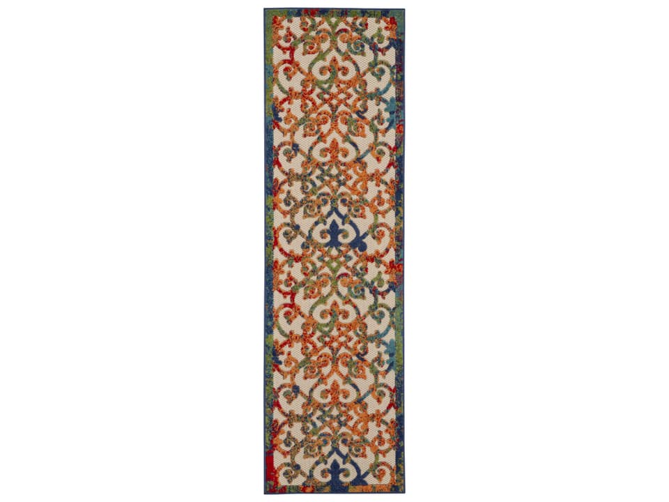 Aloha Damask Runner Area Rug
