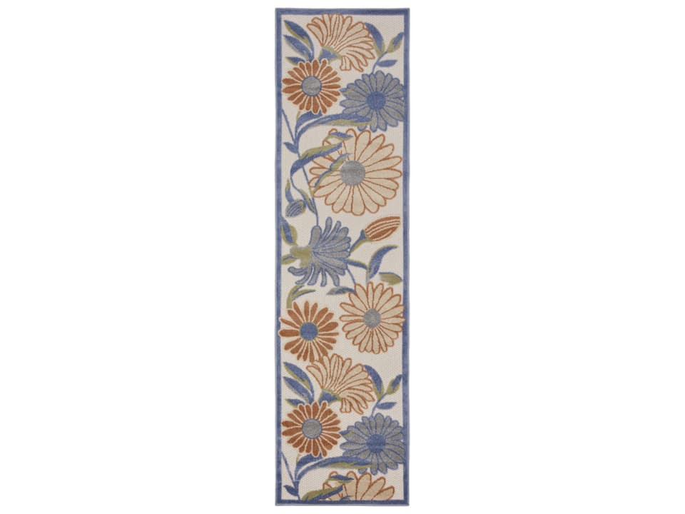 Aloha Bordered Runner Area Rug
