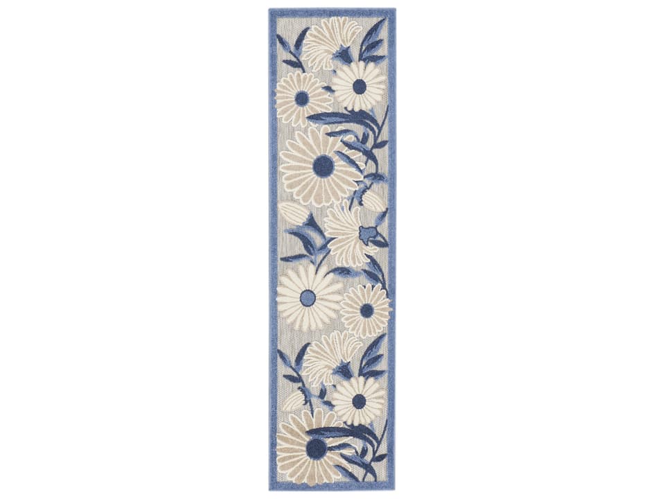 Aloha Bordered Runner Area Rug