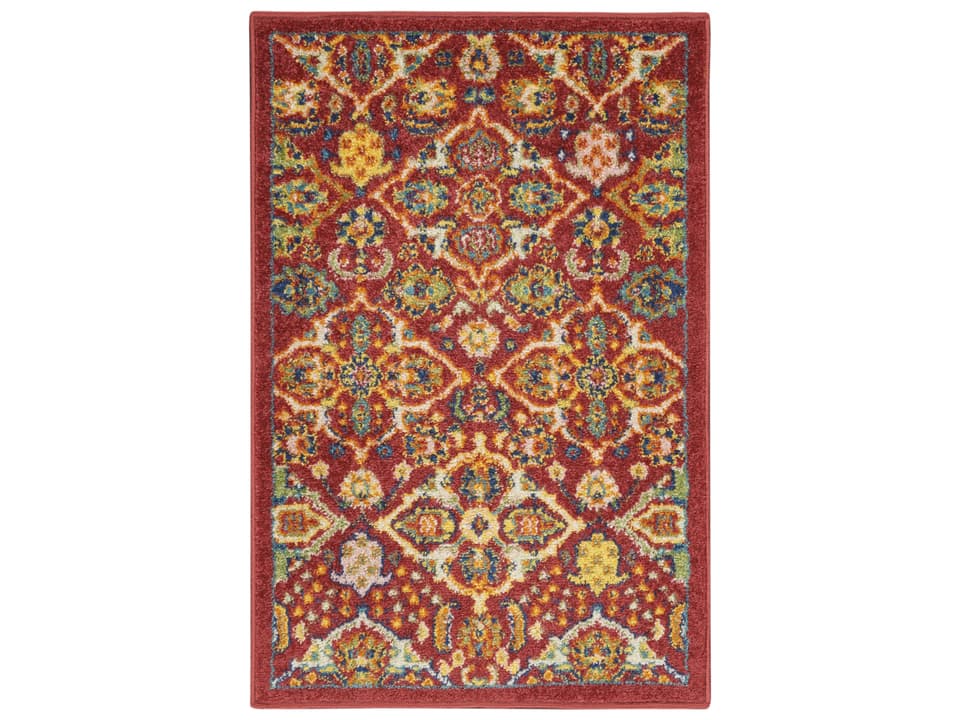 Allur Bordered Area Rug with Eclectic Bohemian Pattern