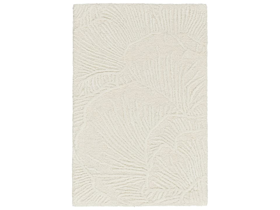 Avra Floral Hand-Tufted Area Rug in Wool Blend