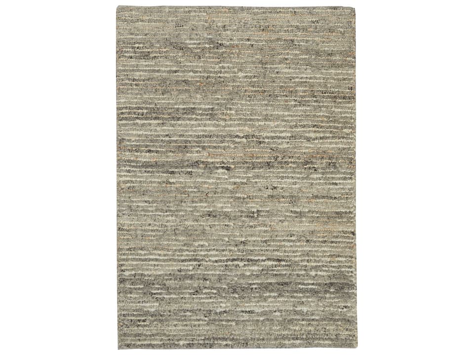Kathmandu Striped Area Rug Jute and Wool Blend