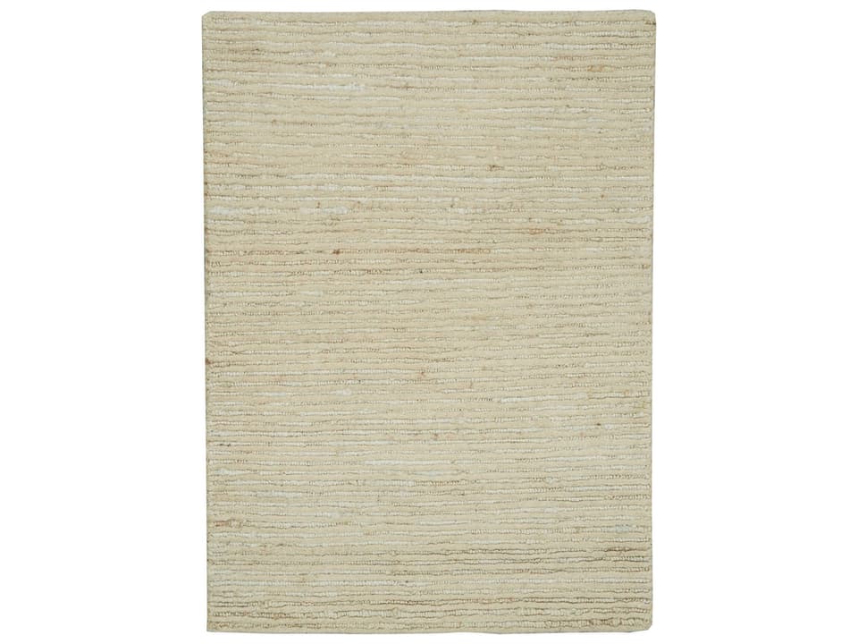 Kathmandu Striped Handmade Wool and Jute Area Rug