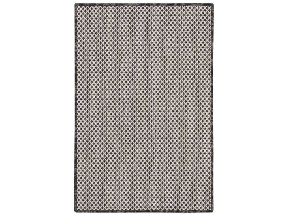 Courtyard COU01 Indoor Outdoor Area Rug in Ivory Charcoal