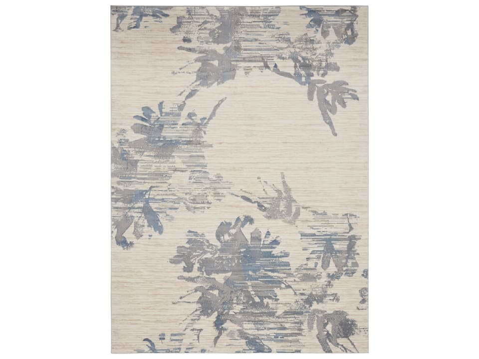 Enchanting Floral Power-Loomed Area Rug with Nouri-Guard Protection
