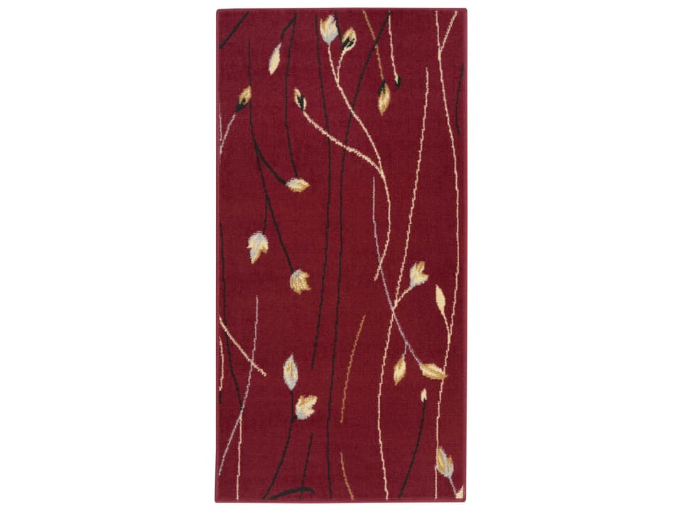Grafix GRF15 Red Floral Power-Loomed Indoor Area Rug