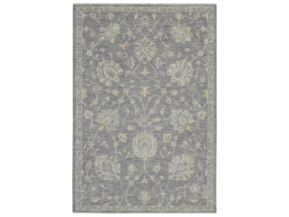Infinite IFT04 Charcoal Traditional Persian Power-Loomed Area Rug 5'3" x 7'8"