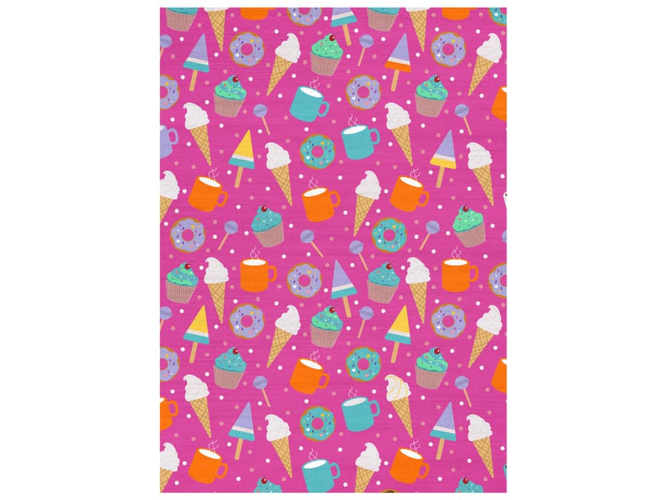 Imagination Graphic Kids Area Rug Pink Multicolor