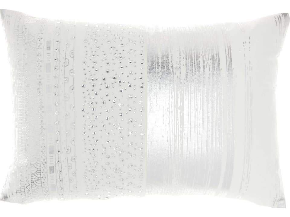 Luminescence 14 x 20 Inch Decorative Pillow in Silver