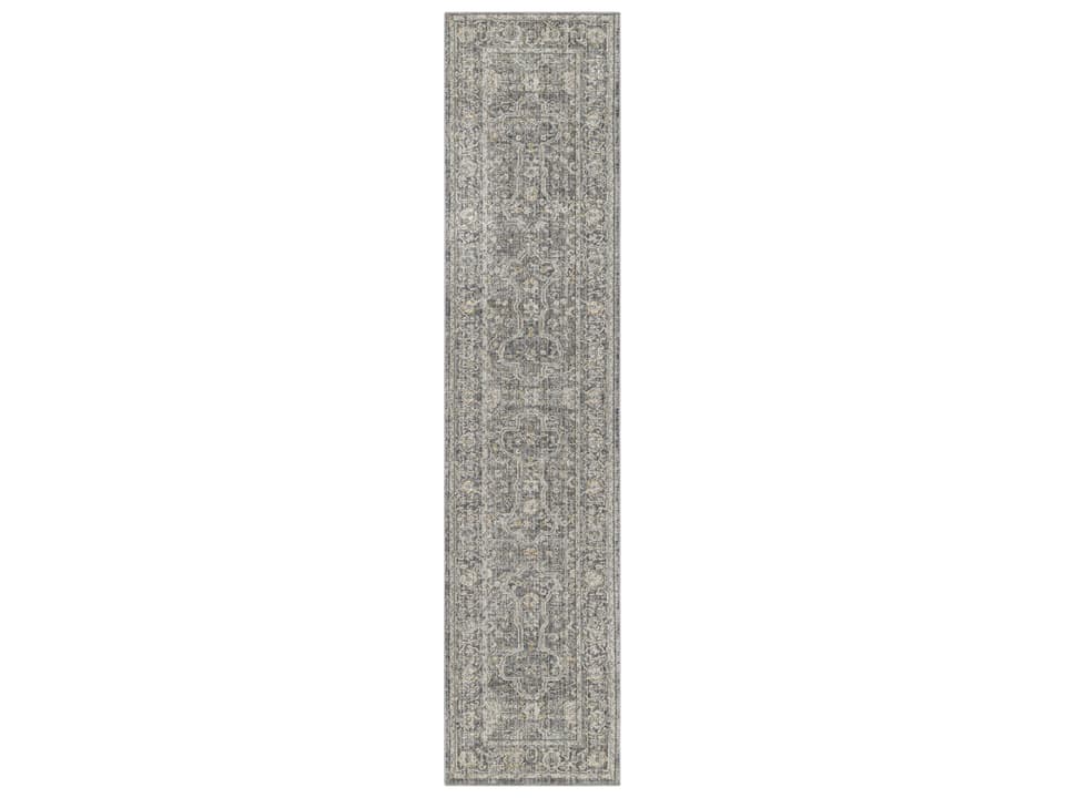 Lynx LNX03 Slate Multicolor Runner Rug with Persian Floral Pattern