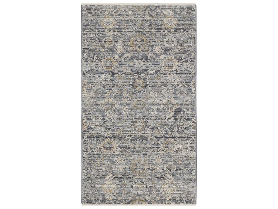 Lynx LNX08 Persian Inspired Power Loomed Area Rug in Charcoal