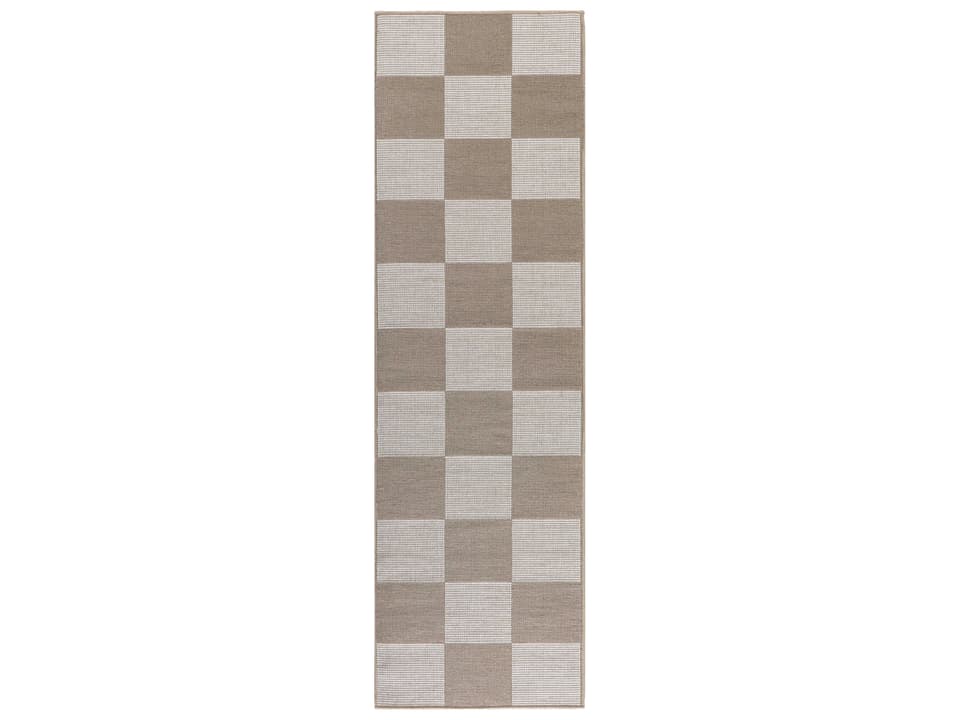 Washable Modern Jute 2'3" x 7'6" Runner Area Rug in Natural Ivory