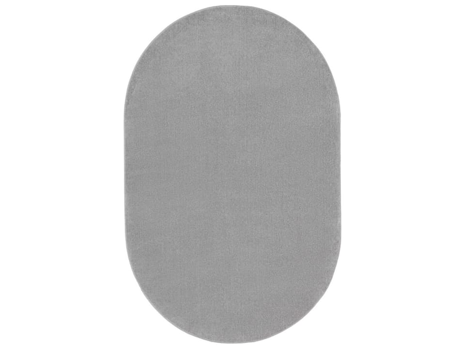 Essentials 6x9 Oval Indoor Outdoor Area Rug in Silver Grey