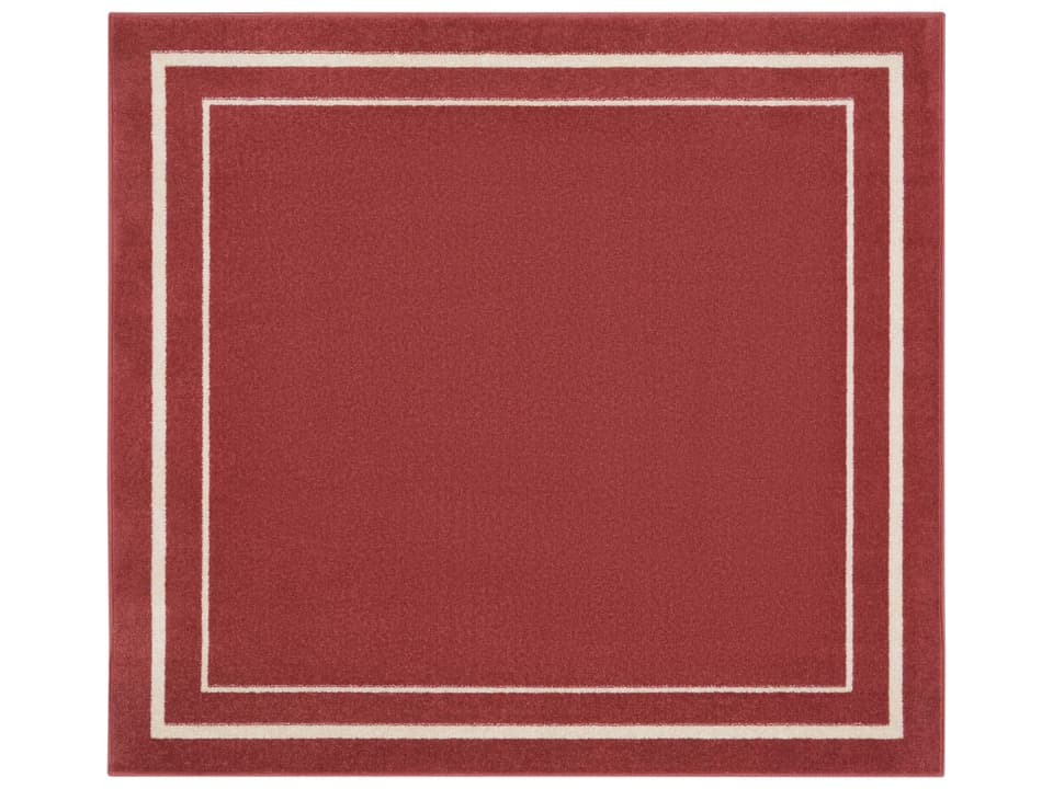 Essentials NRE02 Brick Ivory 5x5 Square Indoor Outdoor Area Rug