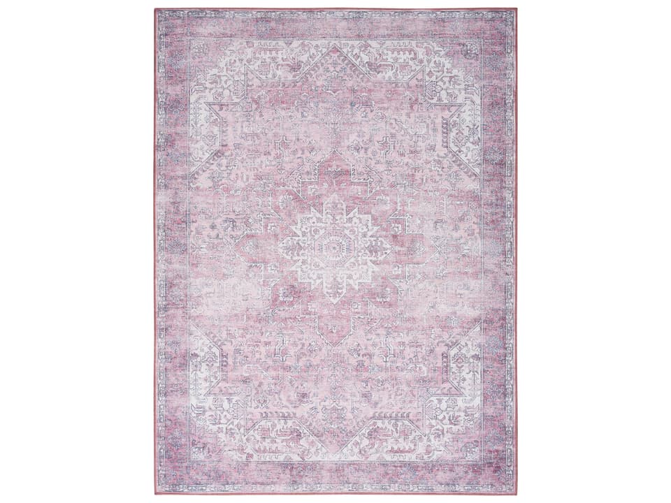 Washables Bordered Machine Washable Area Rug