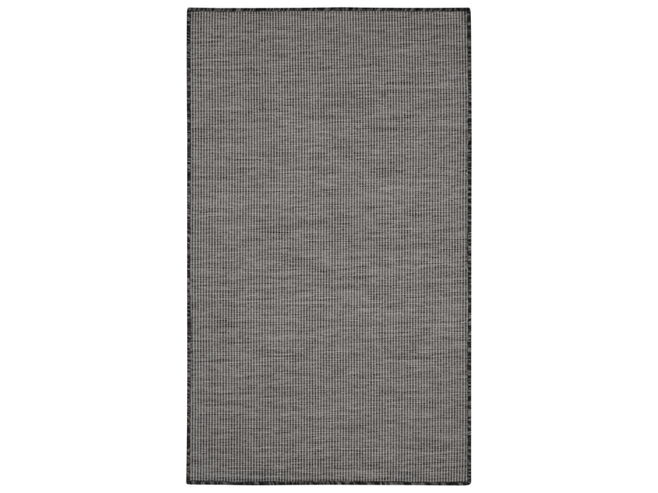 Positano Modern Indoor Outdoor Rectangle Area Rug Charcoal