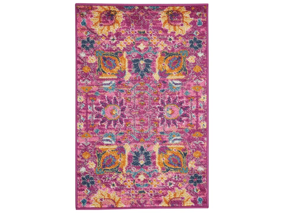 Passion Floral Power-Loomed Area Rug