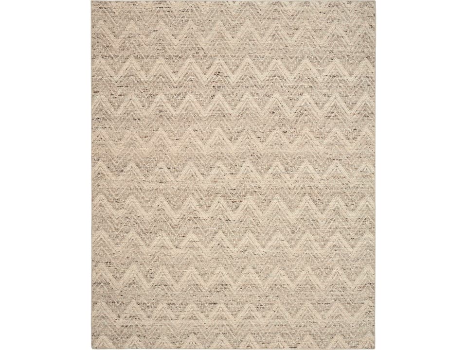 Pure Purl Chevron Hand-Woven Wool Blend Area Rug