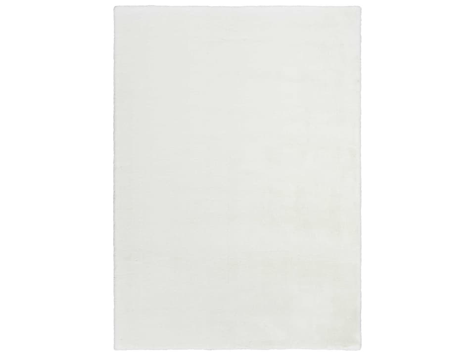 Soft Plush Rabbit Fur Machine Made Area Rug
