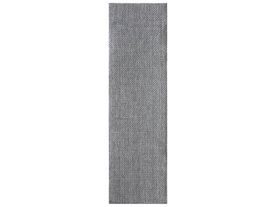 Tulum Flatweave Abstract Indoor Outdoor Runner Rug in Denim