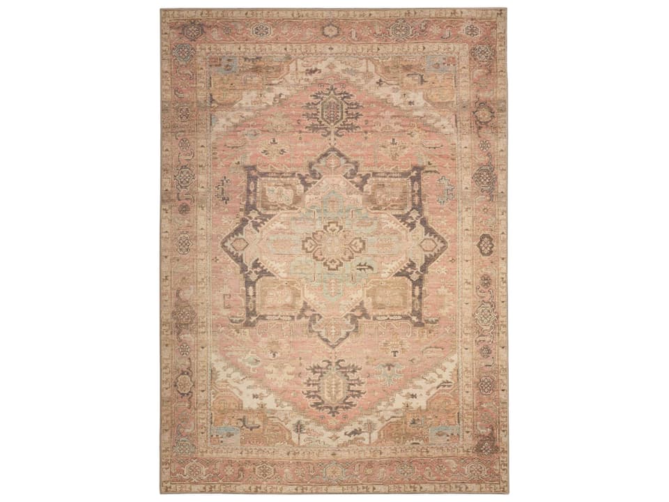 Vintage Washables Bordered Area Rug