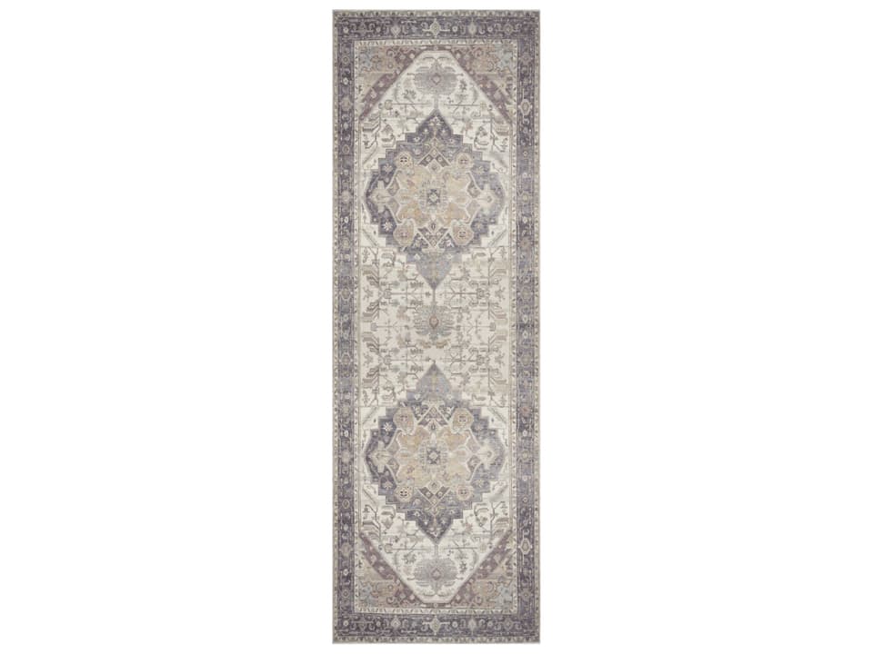 Vintage Washables Bordered Runner Area Rug