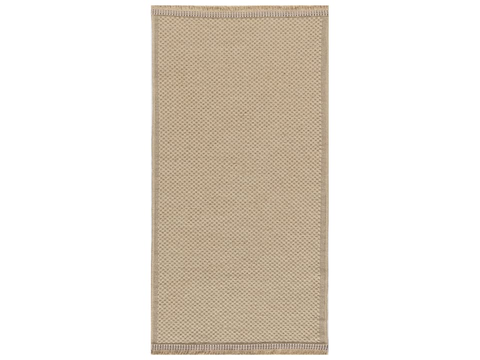 Washable Jute Natural Loom-Woven Area Rug with Non-Slip Back