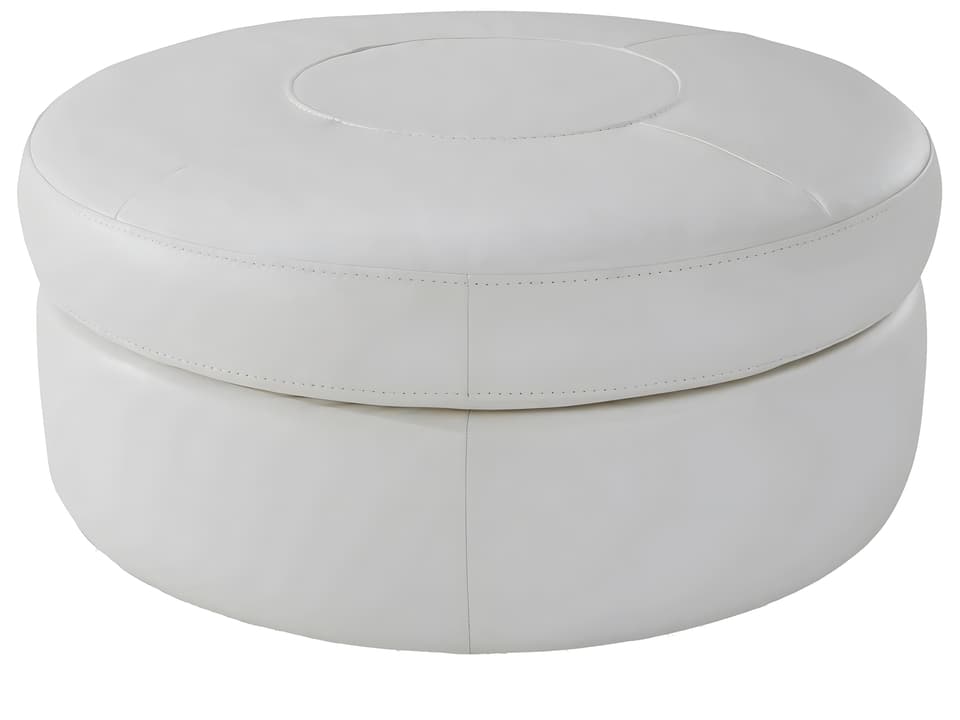 Gaia Leather Ottoman