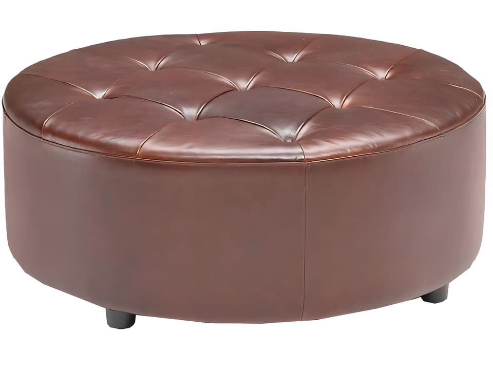 Gaia Leather Ottoman